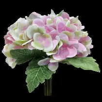 Hydrangea Bouquet 30cm Pink Green