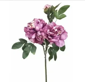 Large Peony Spray 72cm Purple/Mauve