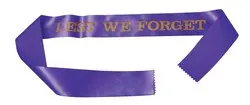 'Lest We Forget'  Ribbon 50mmx75cm