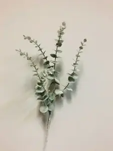 Grey Flocked Eucalyptus Gum Spray 74cm