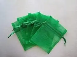 Organza Bag Small 7.5x10cm Emerald (Bulk Discount!)