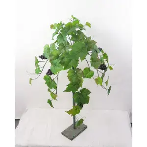 Grape Leaf Hanging Bush with Grapes 64cm