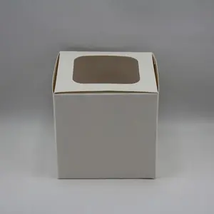 Single Cupcake Box White