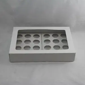 Twenty-Four Cupcake Box White