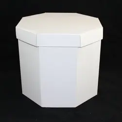 Tall Hat Box White