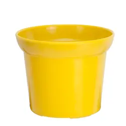 No. 6 Plastic Pot 16.5(D)x12cm(H) Yellow