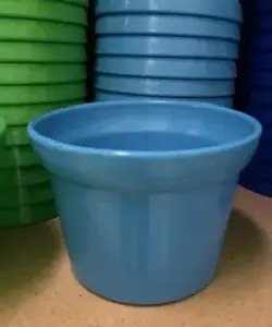 No. 6 Plastic Pot 16.5(D)x12cm(H) Sky Blue