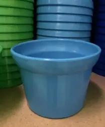 No. 6 Plastic Pot 16.5(D)x12cm(H) Sky Blue