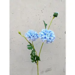 Dahlia Spray 65cm Blue