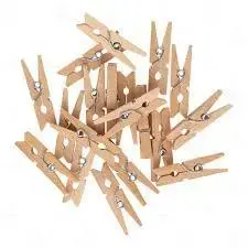 1. Small Wooden Pegs Pkt 36 Natural 3.5cm thumbnail