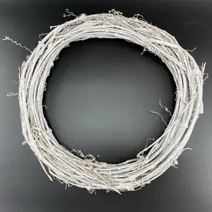 Twig Wreath Whitewash 30cm