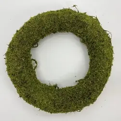 Natural Green Moss Wreath 25cm