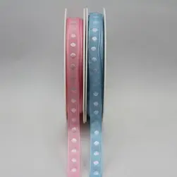 10mmx20m Contrast Single Dot Satin Ribbon 