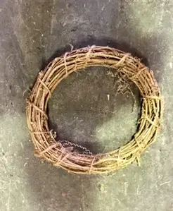 Rattan Cane Wreath 40cm Natural