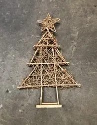 Gold Twig Christmas Tree 50cm