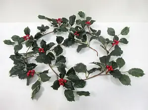 Christmas Holly Garland 180cm