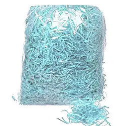 Shredded Paper Filler 1KG Light Blue