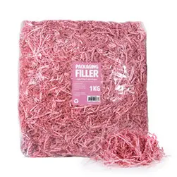 Shredded Paper Filler 1KG Light Pink