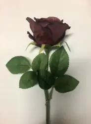 Bouquet Rose 42cm Burgundy