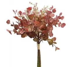 Eucalyptus & Flower Bouquet 35cm Pink