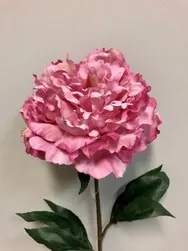 Large Ruffle Peony 80cm Dark Pink