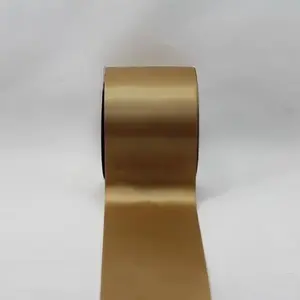 75mmx30m Single Face Satin Ribbon Dijon Gold