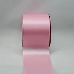 75mm x 30m Single Face Satin Ribbon Light Pink
