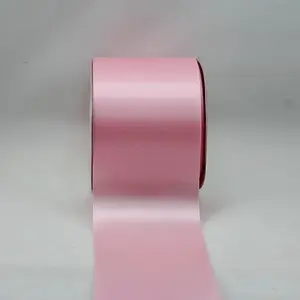 75mm x 30m Single Face Satin Ribbon Light Pink