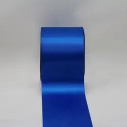 75mm x 30m Single Face Satin Ribbon Electric Blue