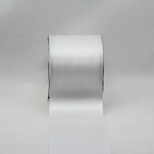 75mm x 30m Single Face Satin Ribbon White