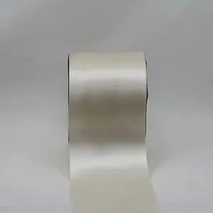 75mm x 30m Single Face Satin Ribbon Ivory