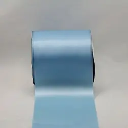 100mm x 30m Single Face Ribbon Satin Light Blue