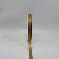 10mm x 30m Single Face Satin Ribbon Dijon Gold