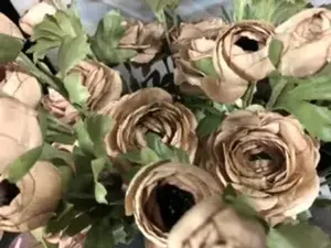 1. Ranunculus Spray 71cm Light Brown thumbnail