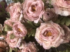 1. Dried Look Ranunculus Spray 72cm Dusty Pink Cream thumbnail