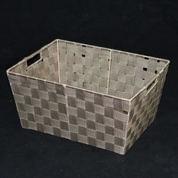 Small Rect PP Storage Beige 33x23x15cm