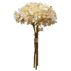 Dried Look Hydrangea Bouquet by 35cm Cream