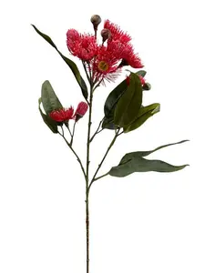 2. Eucalyptus Gum Flower Spray 76cm Red thumbnail