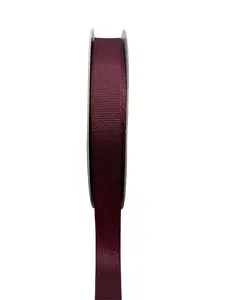 Grosgrain Ribbon Matte 15mmx30m Burgundy