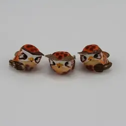 Mini Owl Box of 24 Orange/Brown