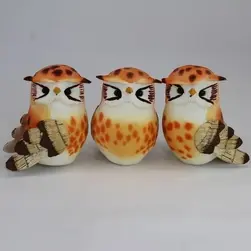 Large Owl Box of 12 Orange/Brown 