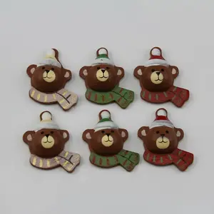 Stick on Wood Teddy Bears Pkt 24