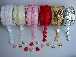 Padded Heart Garland #1 20mmx10m