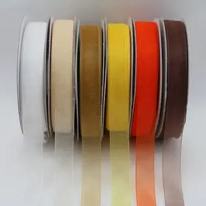 Sewn Edge Organza Ribbon 15mmx50m #1