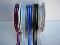 Satin edge organza ribbon with silver thread 10mmx23m #3