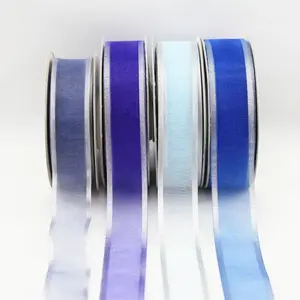 Silver Edge Organza Ribbon 22mmx23m #2