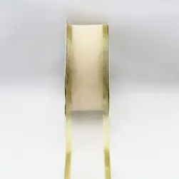Gold Edge Organza Ribbon 38mmx23m 