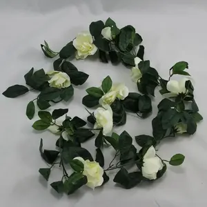 Artificial Gardenia Garland 183cm