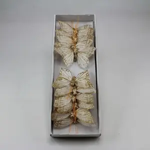 1. Glitter butterflies White/Gold (12) thumbnail