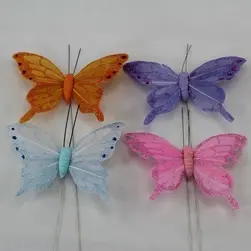 Glitter Pastel Butterflies (12)